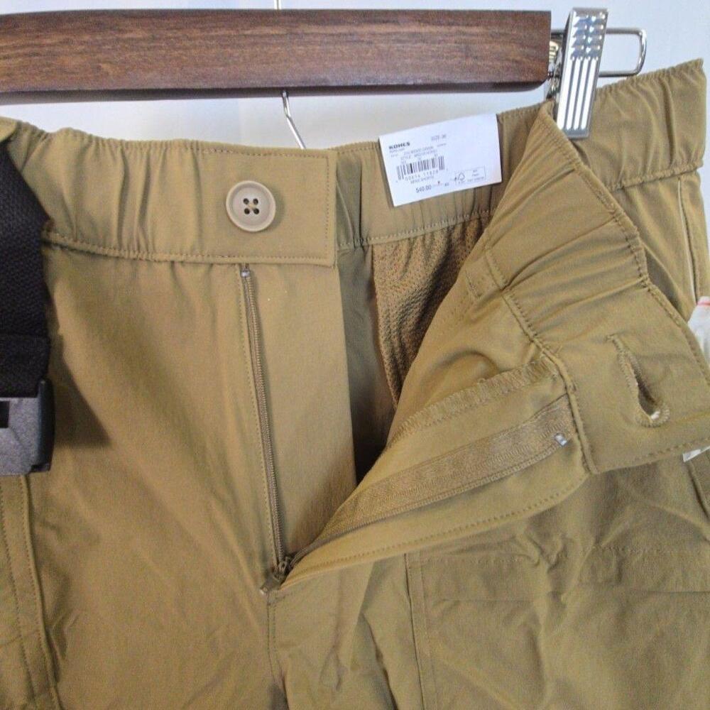 Sonoma Goods For Life Shorts Mens 36 Beige Cargo Quick Dry Stretch Belted - Picture 12 of 15
